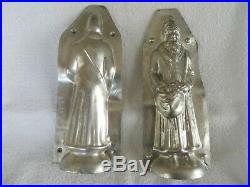 Chocolate Mold Father Christmas in Long Robe, Toys Collectible Antique Vintage