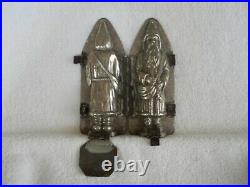 Chocolate Mold Father Christmas with Sack & Toy Horse Collectible Antique Vintage