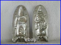 Chocolate Mold Father Christmas withBag Holding Switch Collectible Antique Vintage