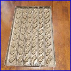 Chocolate Mold Metal, 56 Molds. Easter Themed. Rabbits, Ducks. Very Old