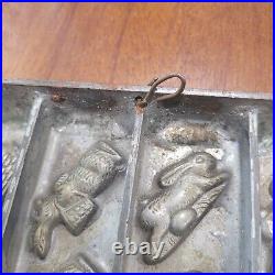 Chocolate Mold Metal, 56 Molds. Easter Themed. Rabbits, Ducks. Very Old