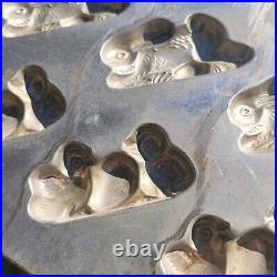 Chocolate Mold Metal, 56 Molds. Easter Themed. Rabbits, Ducks. Very Old