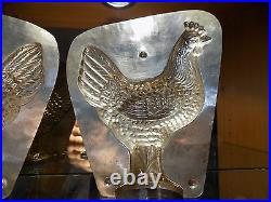Chocolate Mold Mould Rooster Coq Vintage Antique