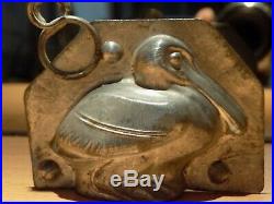 Chocolate Mold Pelican Vintage Antiqued