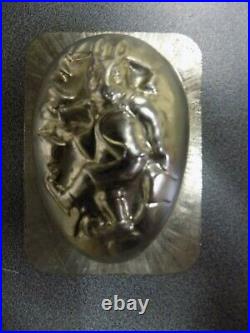 Chocolate Oeuf Egg Mold Mould Vintage Antique Bunny 5070