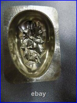 Chocolate Oeuf Egg Mold Mould Vintage Antique Bunny 5070