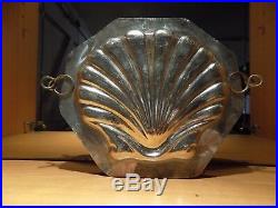 Chocolate Scallop Shell Mold Mould Vintage Antique