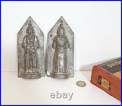 Chocolate mold Antique Santa Clause Tin mould Father Christmas