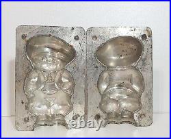 Chocolate mold Antique tin mould Little boy Signed Numbered Metal Kitchen decor