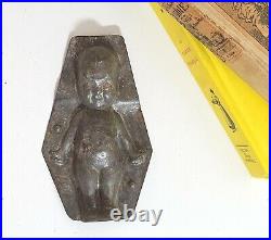 Chocolate mold Antique tin mould Metal Baby Little child Kitchen Christmas decor