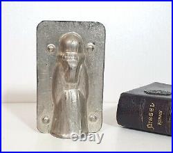 Chocolate mold Vintage tin mould Girl Communion Religious Metal