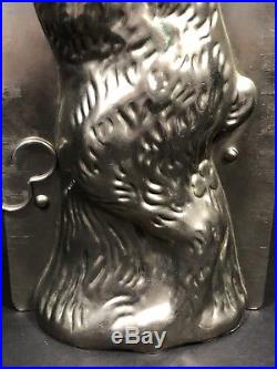 Collectible Antique Vintage Chocolate Mold Bunny WithCain & Baby Bunny On Back 224