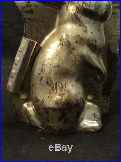 Cute Antique Sitting Rabbit Chocolate Mould, #3062