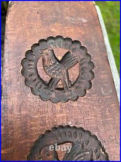 DOUBLE SIDED Springerle Speculaas 14 ANIMALS Wood Mold Board Folk Art Cookie