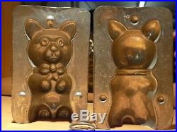 Dog Old Chocolate Mold Molds Vintage Antique