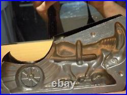 Donkey Pulling Cart Chocolate Mold Mould Molds Vintage Antique
