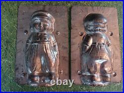 Dutch Boy & Girl Vintage Metal Chocolate Mold Eppelsheimer c1928-1972 5 1/2