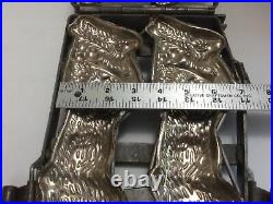 EASTER Bunny 2 9 Inch Rabbit Candy Chocolate Mold Hinged Heavy Duty Metal