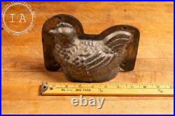 Early 20th Century Figural Hen Tin Chocolate Mold Early 20th Century Figural Hen Tin Chocolate Mold