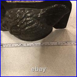 Early 20th Century Figural Hen Tin Chocolate Mold Germany