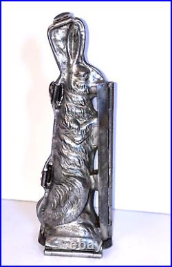 Early Antique Standing Bunny Chocolate Mold. German. F. W. Kutzschner. Beautiful