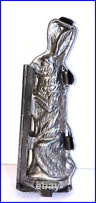 Early Antique Standing Bunny Chocolate Mold. German. F. W. Kutzschner. Beautiful