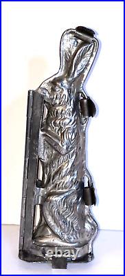 Early Antique Standing Bunny Chocolate Mold. German. F. W. Kutzschner. Beautiful