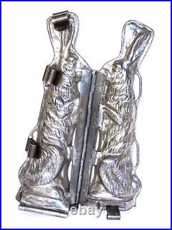 Early Antique Standing Bunny Chocolate Mold. German. F. W. Kutzschner. Beautiful