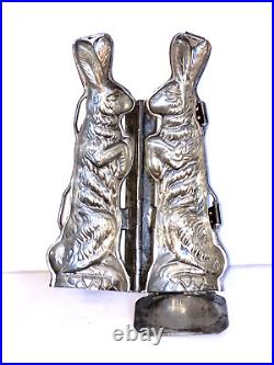 Early Antique Standing Bunny Chocolate Mold. German. F. W. Kutzschner. Beautiful