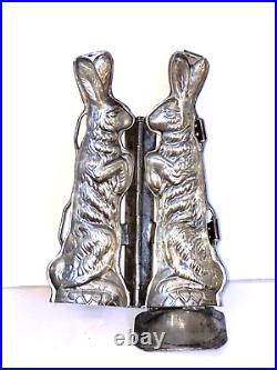 Early Antique Standing Bunny Chocolate Mold. German. F. W. Kutzschner. Beautiful