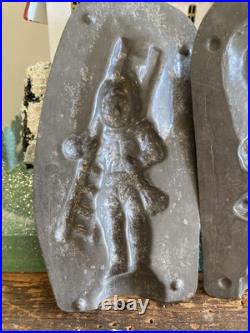 Early Kutzscher Chimney Sweep withLadder Antique Chocolate Mold. Hirsch Budapest