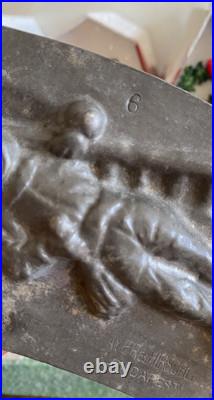 Early Kutzscher Chimney Sweep withLadder Antique Chocolate Mold. Hirsch Budapest