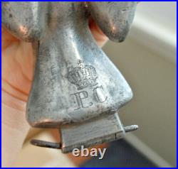 English 1840's Pewter Peace Dove Bird Ice Cream Chocolate Molds Crown Touch Mark