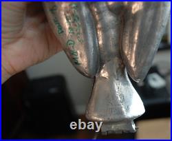 English 1840's Pewter Peace Dove Bird Ice Cream Chocolate Molds Crown Touch Mark