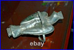 English 1840's Pewter Peace Dove Bird Ice Cream Chocolate Molds Crown Touch Mark