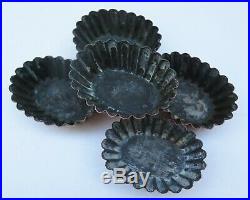 Five Antique Original Jelly / Chocolate Moulds, Marked Jones Bros, Down Street, W