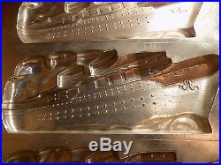 Flat Chocolate Mold Mould Molds Vintage Antique Boat Bateaux Navire