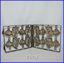 Full 4 Lamb 4 Tall Chocolate Candy Metal 2 Hinged Mold Primitive