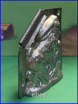Germany H. Walter 4 Leaping RABBIT Bunny Chocolate Candy Mold #8467 Easter