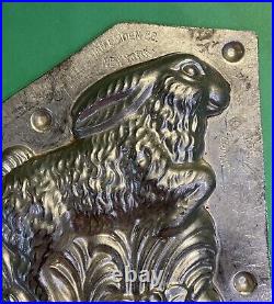 Germany H. Walter 4 Leaping RABBIT Bunny Chocolate Candy Mold #8467 Easter