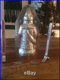 Ges Gesch Vintage German Santa Chocolate Mold 10 inches tall. Antique