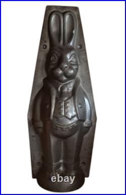 Giant Antique Rabbit Easter Bunny Chocolate Mold 17 RARE