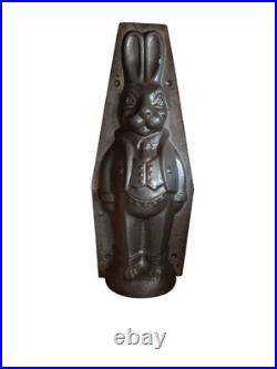 Giant Antique Rabbit Easter Bunny Chocolate Mold 17 RARE