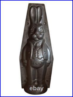 Giant Antique Rabbit Easter Bunny Chocolate Mold 17 RARE