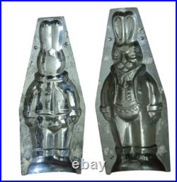 Giant Antique Rabbit Easter Bunny Chocolate Mold 17 RARE