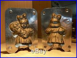 Girl + Baby Chocolate Mold Mould Molds Vintage Antique N/2176