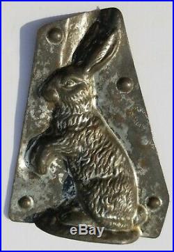 H. Walter Berlin Germany antique Metal chocolate mold easter bunny vintage CC