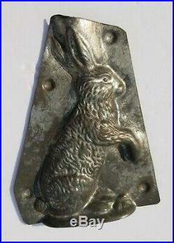 H. Walter Berlin Germany antique Metal chocolate mold easter bunny vintage CC