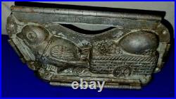 H Walter Berlin early 20th Century German Chocolate Mold- Chick & Basket, Egg
