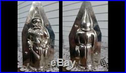 HTF Original Antique Metal Chocolate German Father Christmas Santa Switches Mold